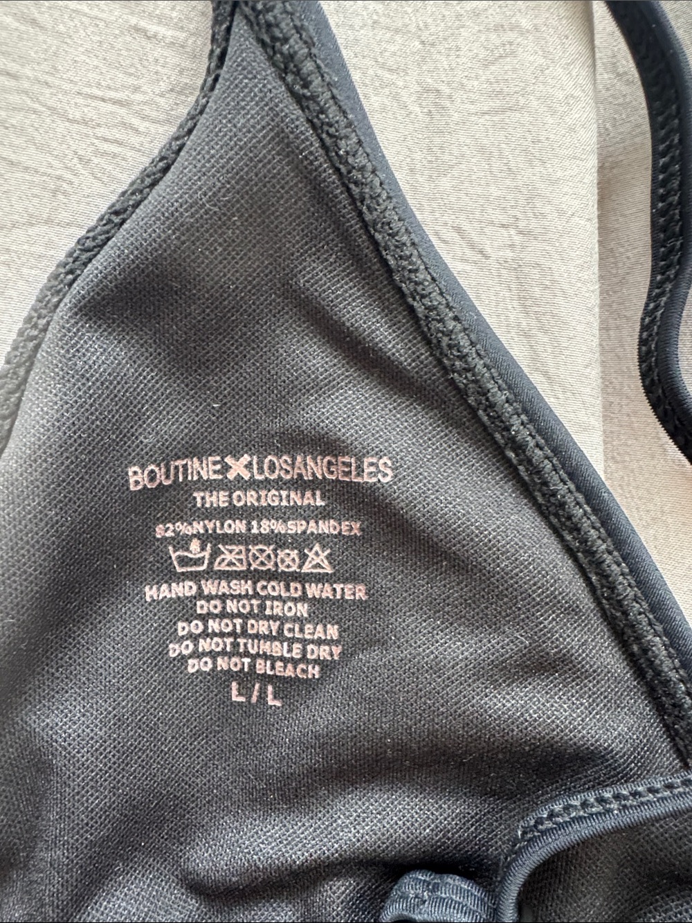 Boutine LA Black Triangle Bikini Top - Picture 3 of 3